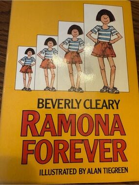 Ramona Forever by Beverly Cleary - Yellow Cover with Red Title